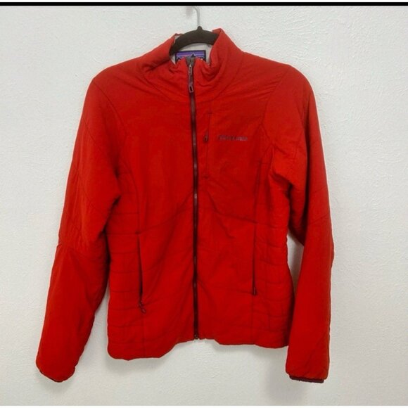 Patagonia Women's Nano Air Jacket Ultralight Puffer Red Full Zip Sz M Insulated - Picture 1 of 11